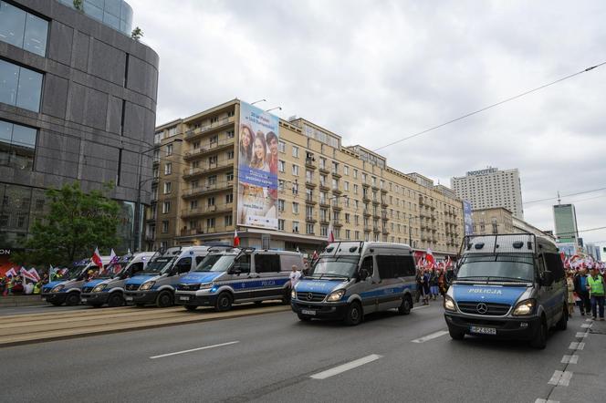 Protest w Warszawie 