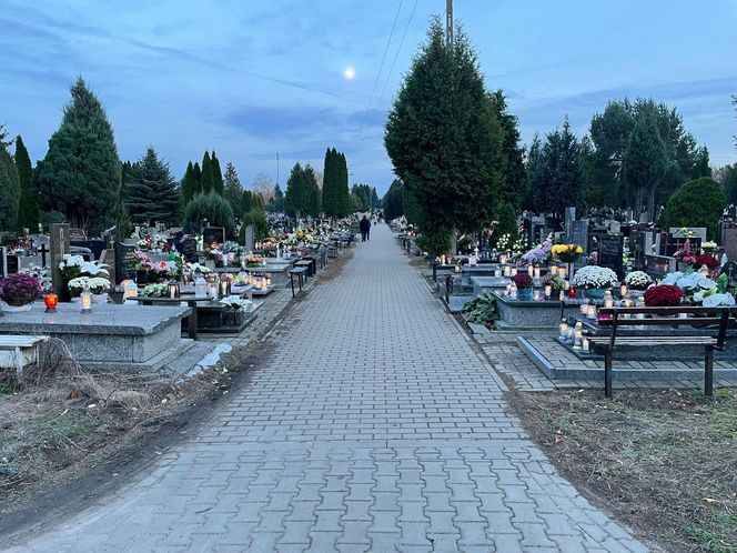 Cmentarz w Łodzi - 1 listopada
