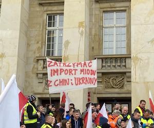 Protest rolników we Wrocławiu. Strajk wymyka się spod kontroli. Urząd Wojewódzki obrzucany jajkami