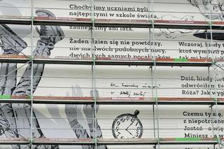 Park imienia Wisławy Szymborskiej przy ulicy Karmelickiej w Krakowie