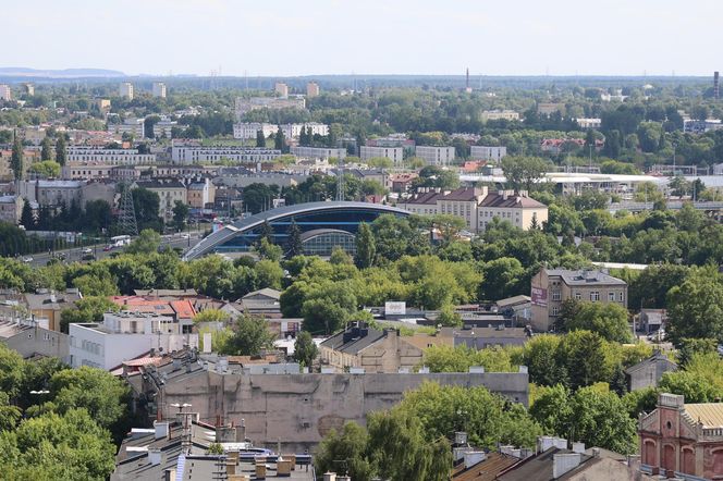 Panorama Lublina z najwyższego punktu widokowego w mieście - Wieży Trynitarskiej