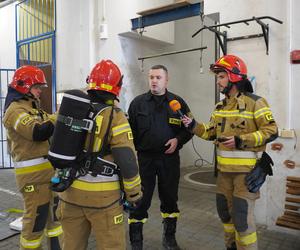 Strażacy w Krakowie przeprowadzili ćwiczenia dla dziennikarzy