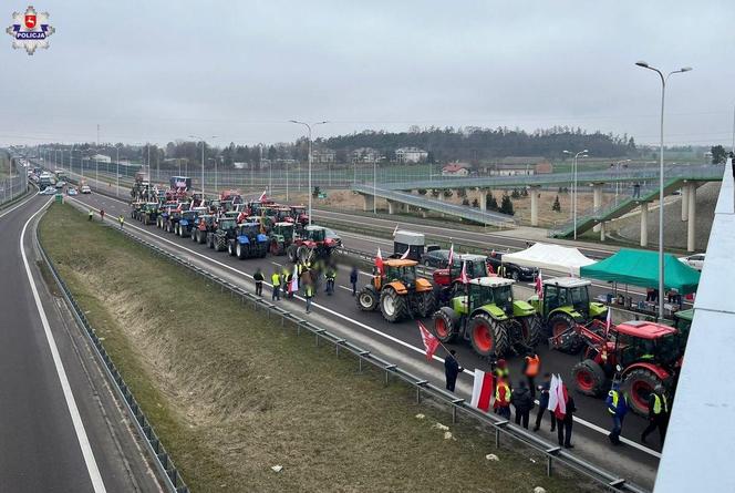 Strajk rolników w woj. lubelskim (20.03.2024)