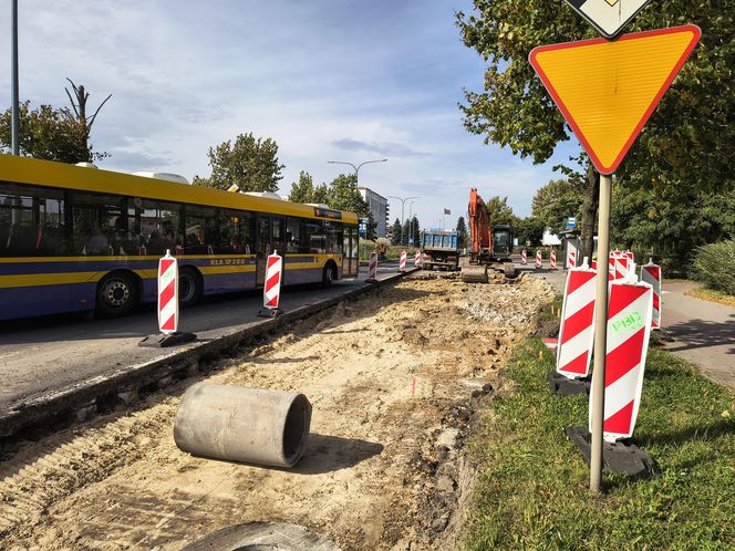 Remont ulicy Podmiejskiej w Kaliszu, wrzesień 2024