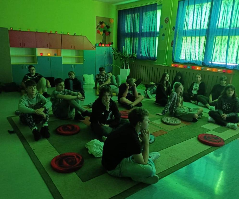 Sala medytacyjna w PSP nr 4 w Radomiu.
