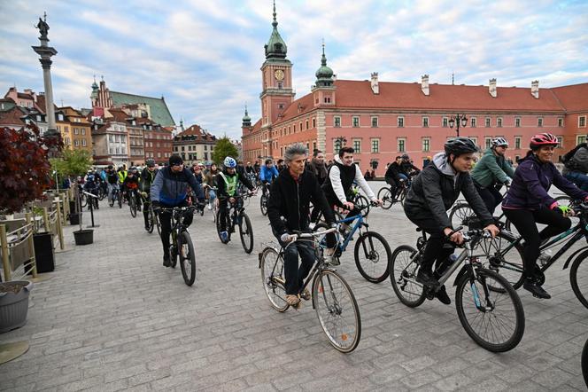 Rowerowa Masa Krytyczna na ulicach Warszawy