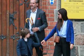 Marta Kaczyńska z mężem i synem