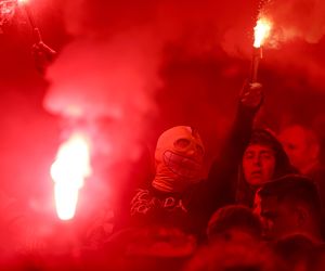 Kibice na meczu Górnik Zabrze - Legia Warszawa