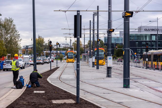 Budowa tramwaju do Wilanowa na kilka tygodni przed otwarciem