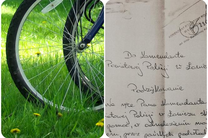 Łowicz: Policjanci odnaleźli skradziony rower. Wdzięczna właścicielka napisała list