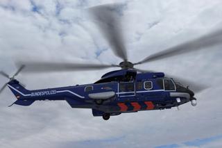 Niemiecki H225 Super Puma należący do Bundespolizei