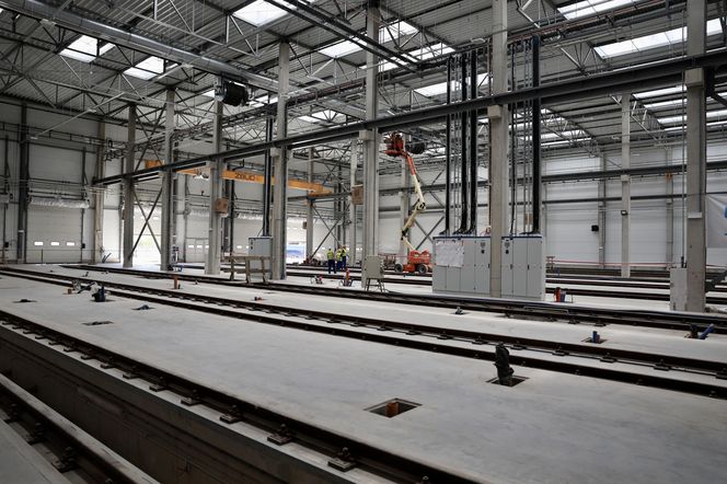 Byliśmy na placu budowy STP Karolin. Tu powstaje wielka sypialnia dla pociągów metra