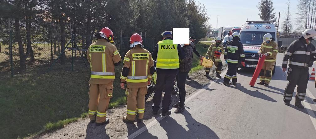 We Włoszakowicach motocyklista zderzył się z samochodem osobowym
