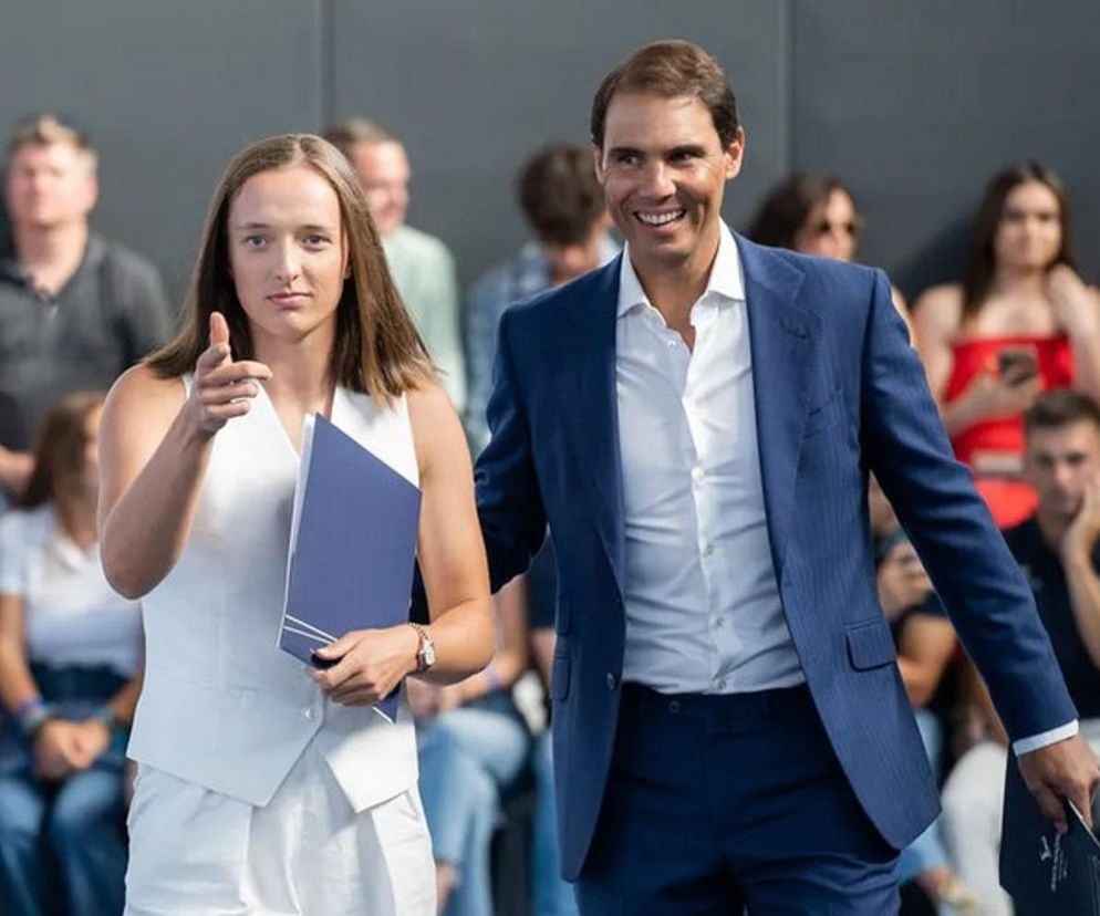 Iga Świątek i Rafael Nadal