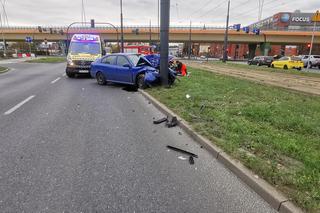 Bydgoszcz: Wypadek na ul. Jagiellońskiej! Jedna osoba trafiła do szpitala 