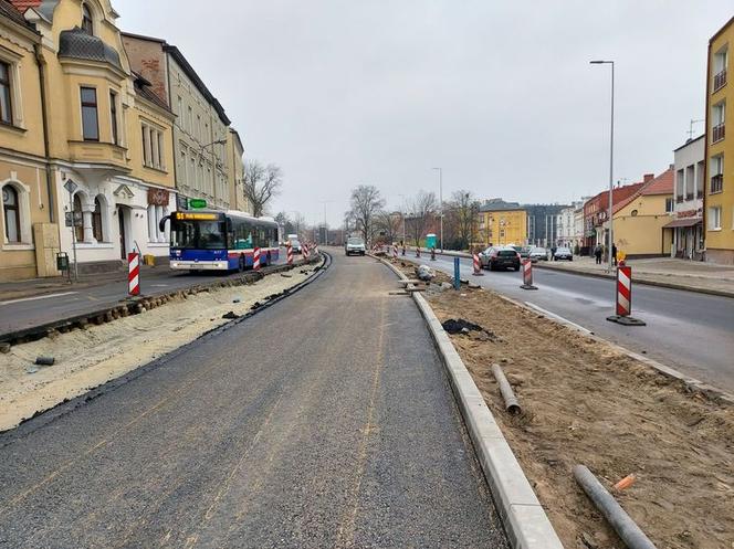 Rozbudowa ul. Kujawskiej. Od poniedziałku zmiany na Zbożowym Rynku