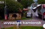 Pas od tira uderzył kobietę prosto w głowę. Wszystko widać na nagraniu
