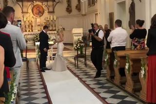 Kasia Dziurska na ślubie Antka Smykiewicza