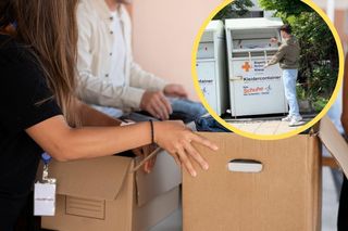Wrzucił buty z nadajnikiem GPS do kontenera. Influencer chciał sprawdzić, jak naprawdę działają zbiórki 