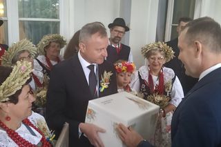 Koło Gospodyń Wiejskich w Puszynie na Dożynkach Prezydenckich w Warszawie