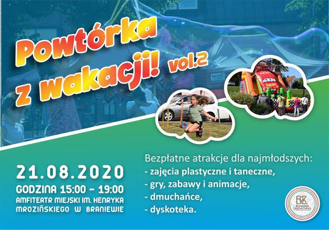 Wakacje z Braniewskim Centrum Kultury. Kolejne spotkanie w Amfiteatrze Miejskim