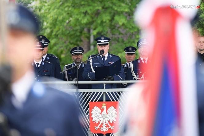 Uroczyste ślubowanie 69 nowych policjantów  w Oddziale Prewencji Policji w Katowicach