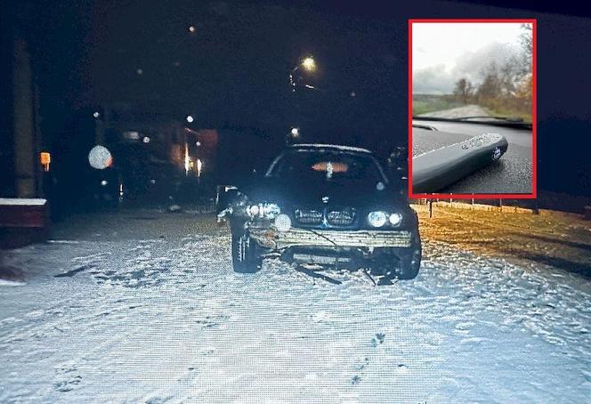 Pijany i odurzony kierowca BMW wjechał w ogrodzenie posesji w Pucku
