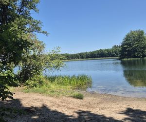 To jedno z największych jezior w Olsztynie. Kusi turystów piaszczystymi plażami