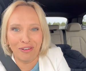 	M jak miłość nowy sezon. Dorota (Iwona Rejzner) na planie