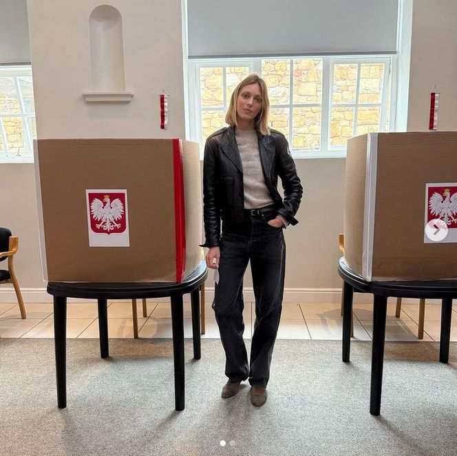 Wybory Prezydenckie 2025. Jak głosowały gwiazdy? Anja Rubik