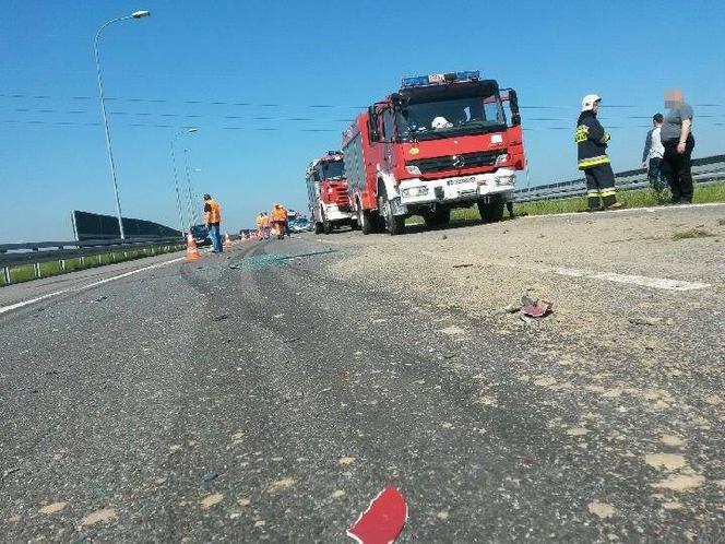 wypadek na A4 w Bratkowicach