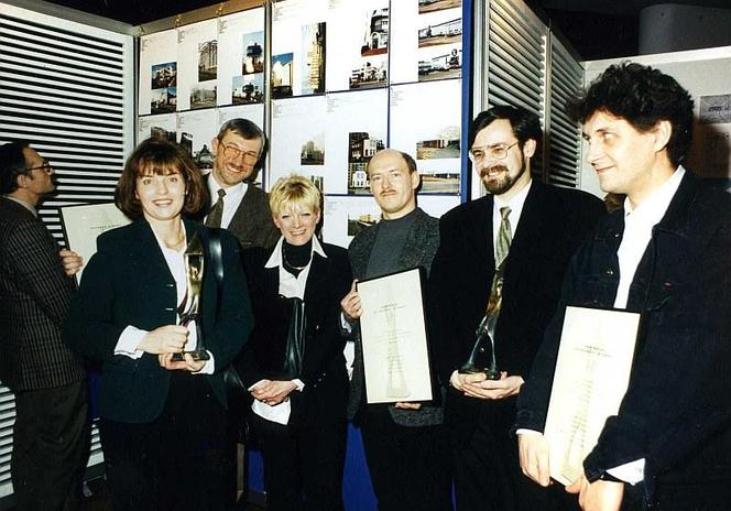 Od lewej: Joanna Łuksza, Ewa Kuryłowicz, Stefan Kuryłowicz, Piotr Kuczyński, Fryderyk Szymański, Tomasz Gientka