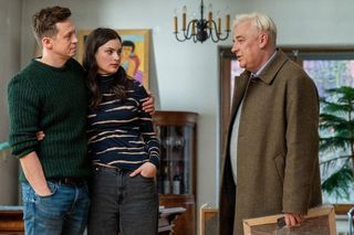 Barwy szczęścia odc. 3193. Władysław Grad (Zbigniew Stryj), Weronika (Maria Świłpa), Błażej Modrzycki (Piotr Ligienza)