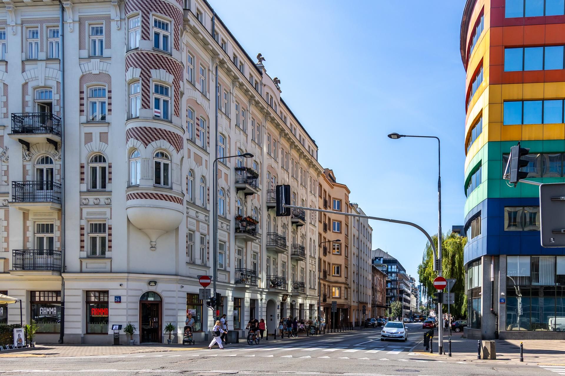 Ulica Okrzei w Warszawie przed przebudową