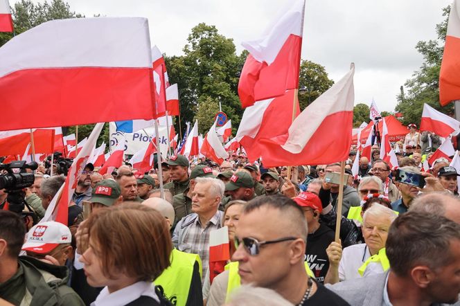 Zwolennicy Karola Nawrockiego pod Sejmem 6.08.2025