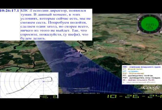 REKONSTRUKCJA LOTU Tu-154M: Rosyjska symulacja ostatnich 20 minut lotu