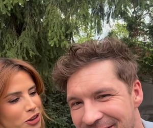 M jak miłość nowy sezon. Kama (Michalina Sosna), Marcin (Mikołaj Roznerski) na planie