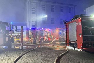 Na szczęście w pożarze hali w Kałuszynie nikt nie zginął