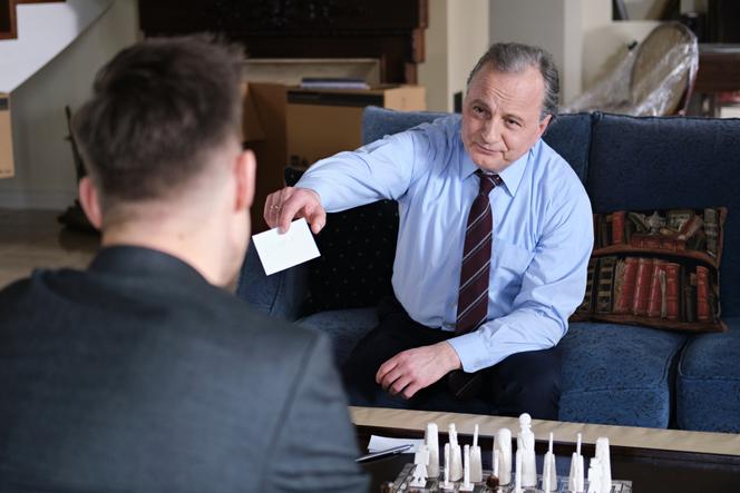 Na Wspólnej odc. 3264. Darek Żbik (Michał Mikołajczak), Zakościelny (Dariusz Niebudek) - ojciec Darka