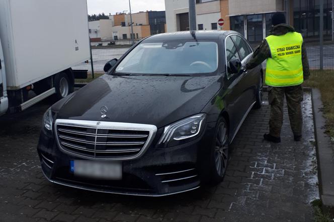 Kradziony Mercedes Klasy S miał wyjechać na Białoruś