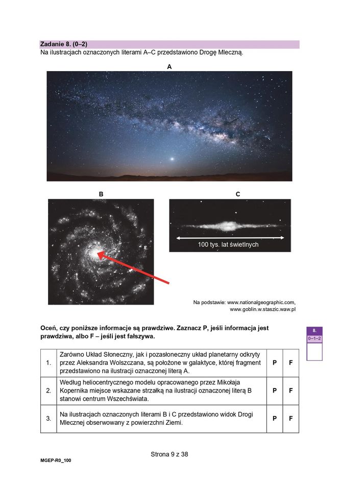 Matura próbna 2024 geografia