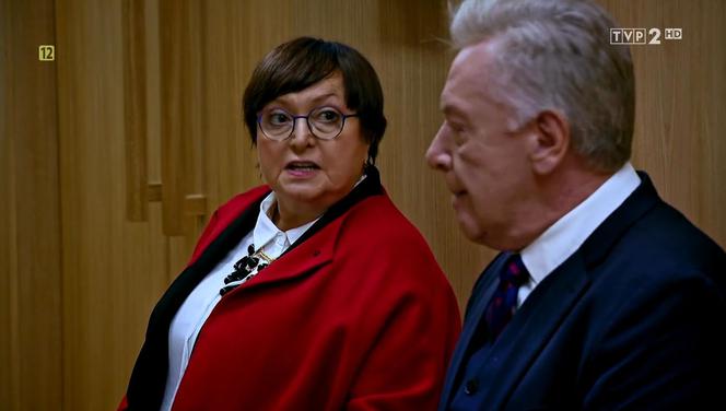 Barwy szczęścia odc. 2047. Irenka (Krystyna Tkacz), Ludwik (Marek Lewandowski)