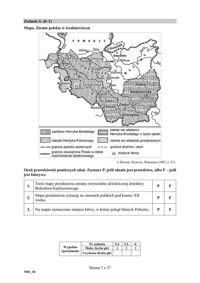 ARKUSZE CKE - Matura historia 2019