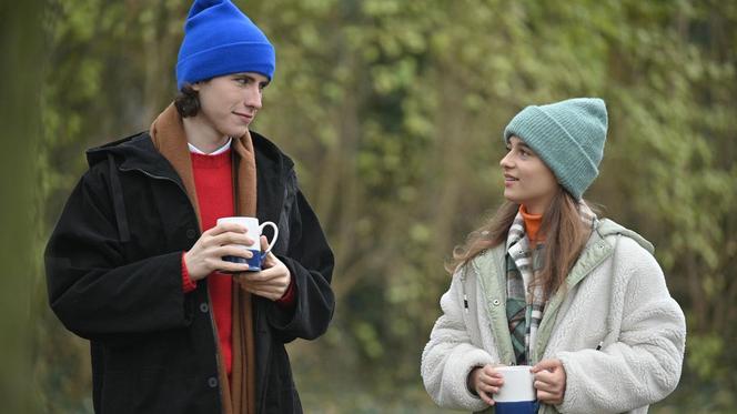 Barwy szczęścia odc. 2424. Michalina (Anna Pentz), Dawid (Janek Wieteska)	