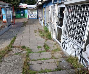 Dawne targowisko przy ul. Kopińskiej w Warszawie