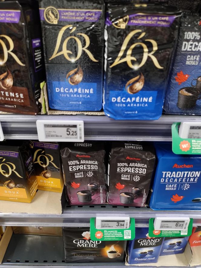 Ceny produktów w Auchanie we Francji 