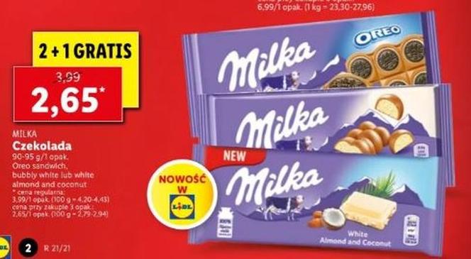 Milka za darmo