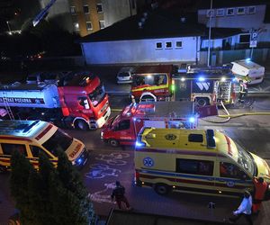 Pożar bloku w Ząbkach. Przerażające zdjęcia z miejsca tragedii