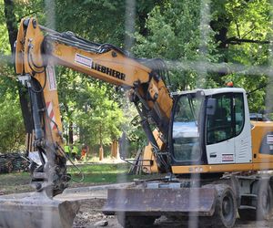 Rewitalizacja parku Bronowickiego w lublinie - postęp prac na koniec lipca 2025