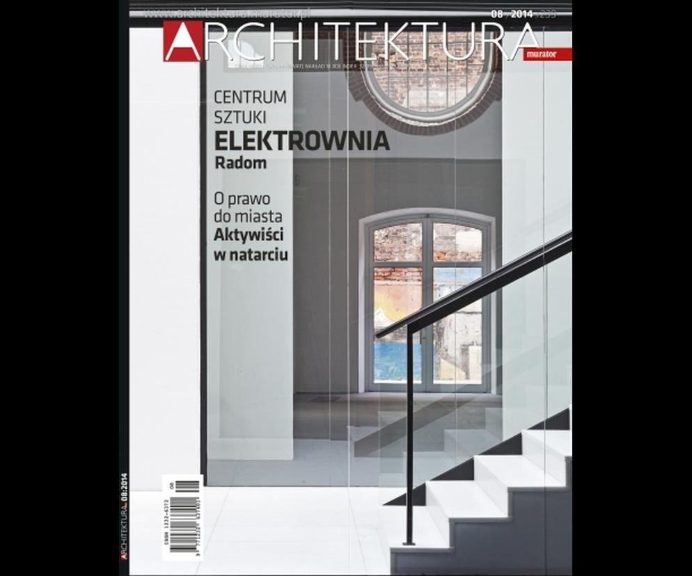 Okładka Miesięcznik Architektura 08/2014